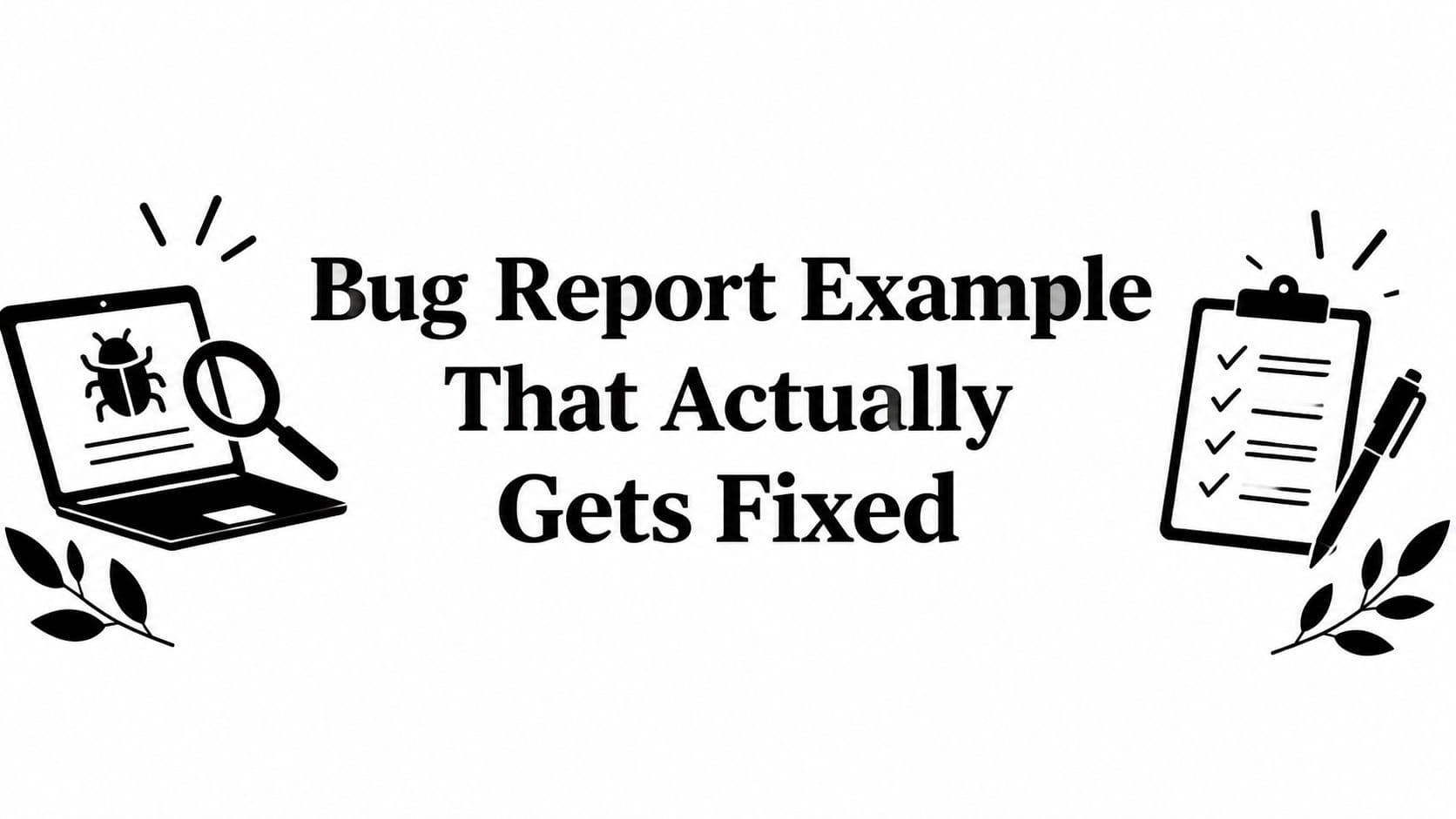 Bug Report Example That Actually Gets Fixed