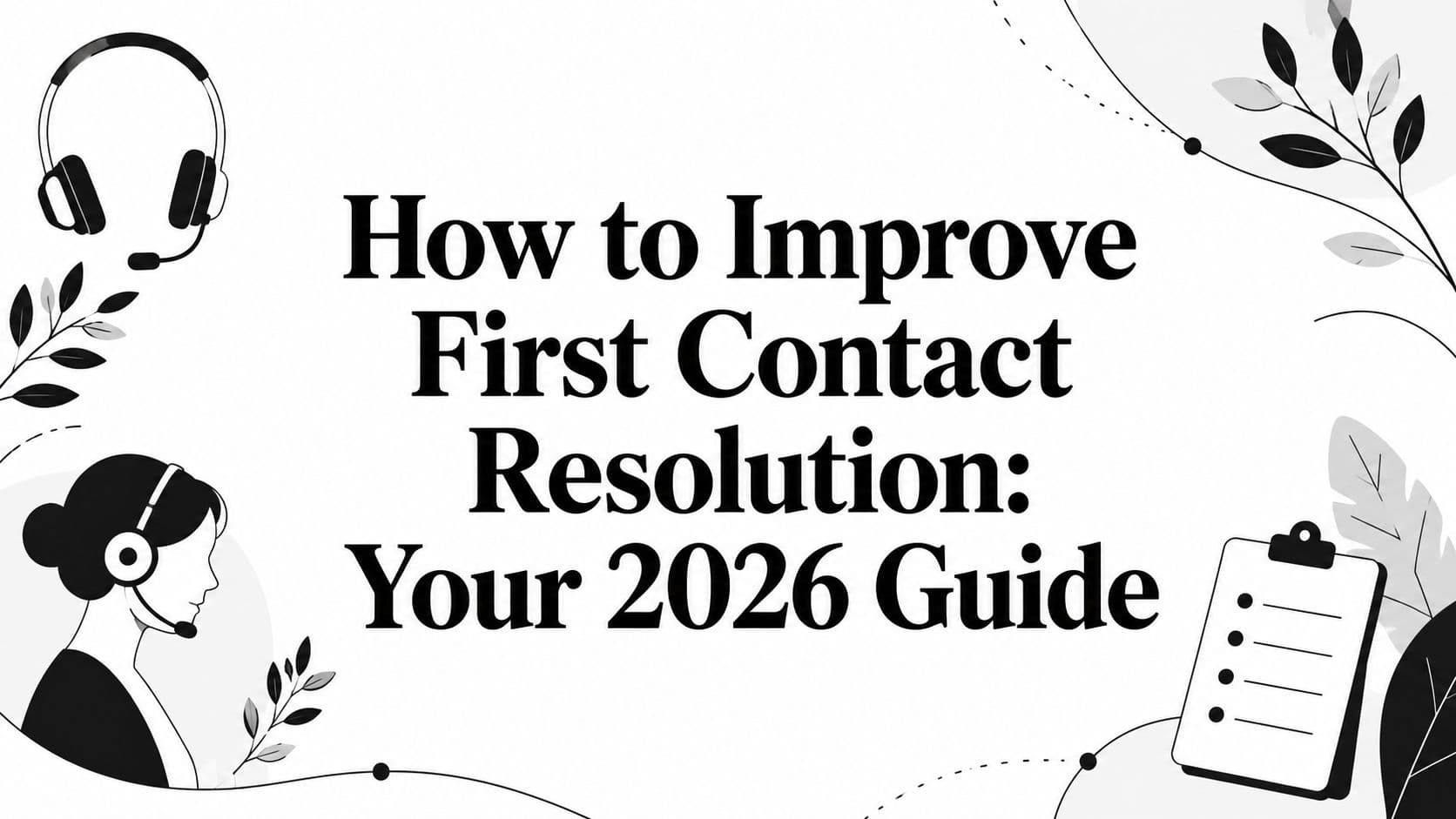 How to Improve First Contact Resolution: Your 2026 Guide