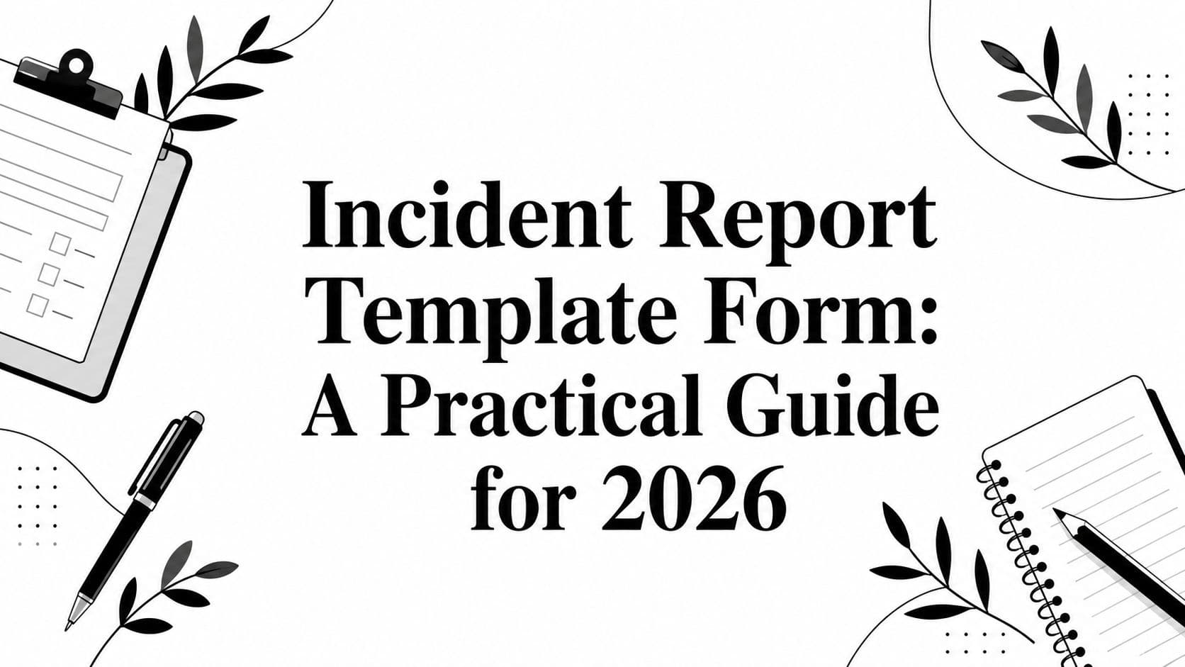 Incident Report Template Form: A Practical Guide for 2026