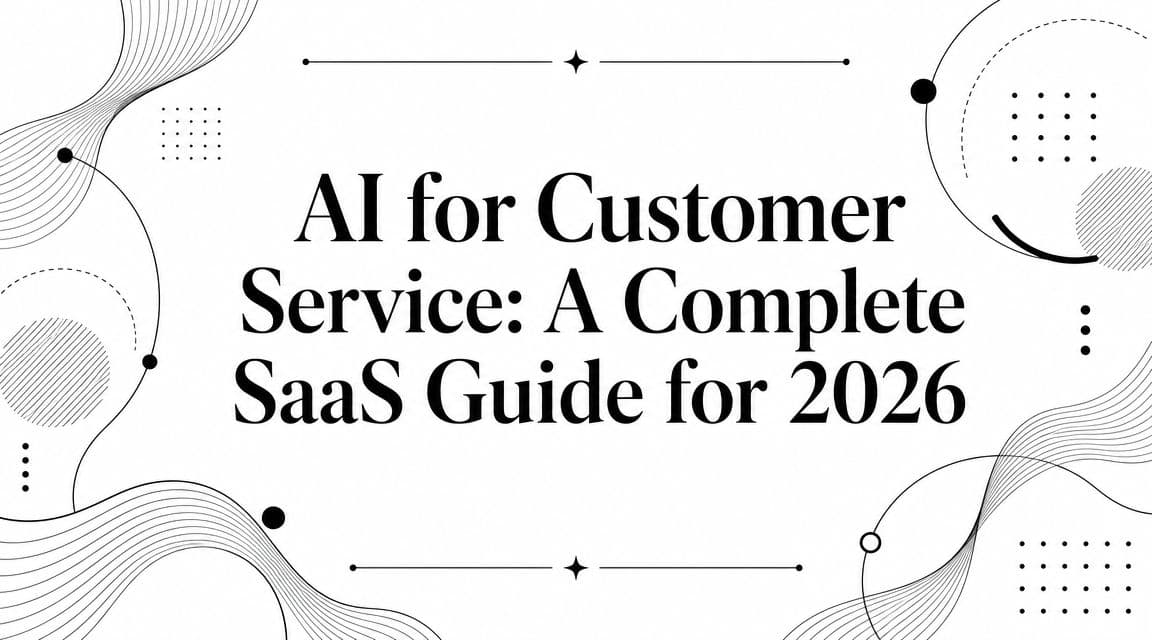 AI for Customer Service: A Complete SaaS Guide for 2026