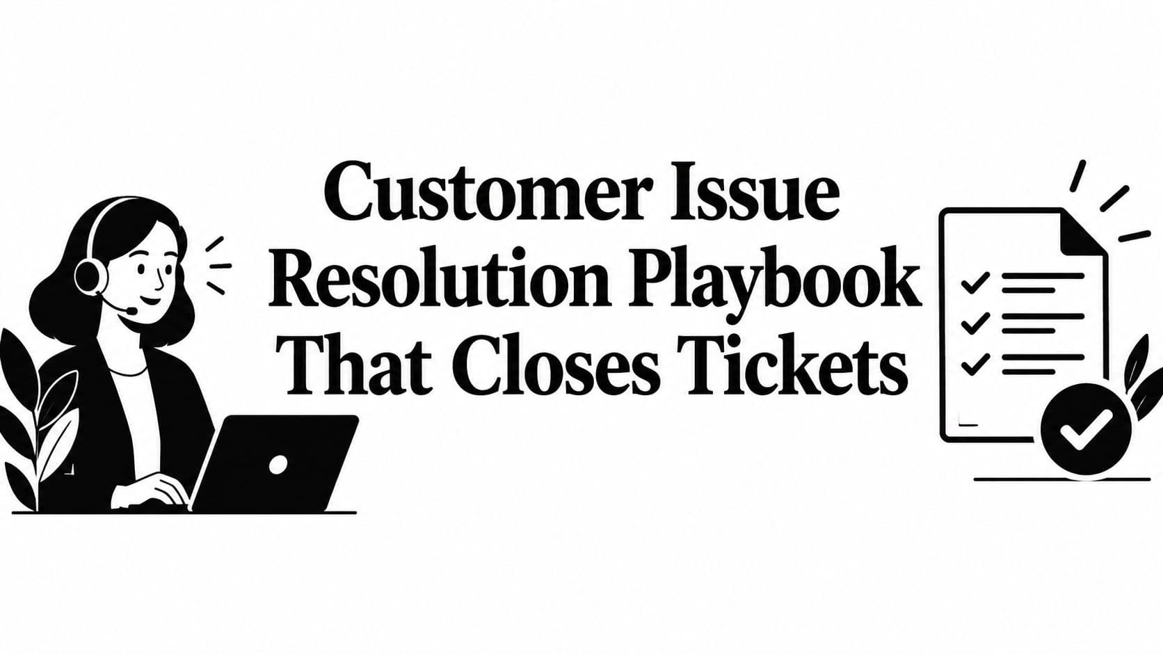 Customer Issue Resolution Playbook That Closes Tickets