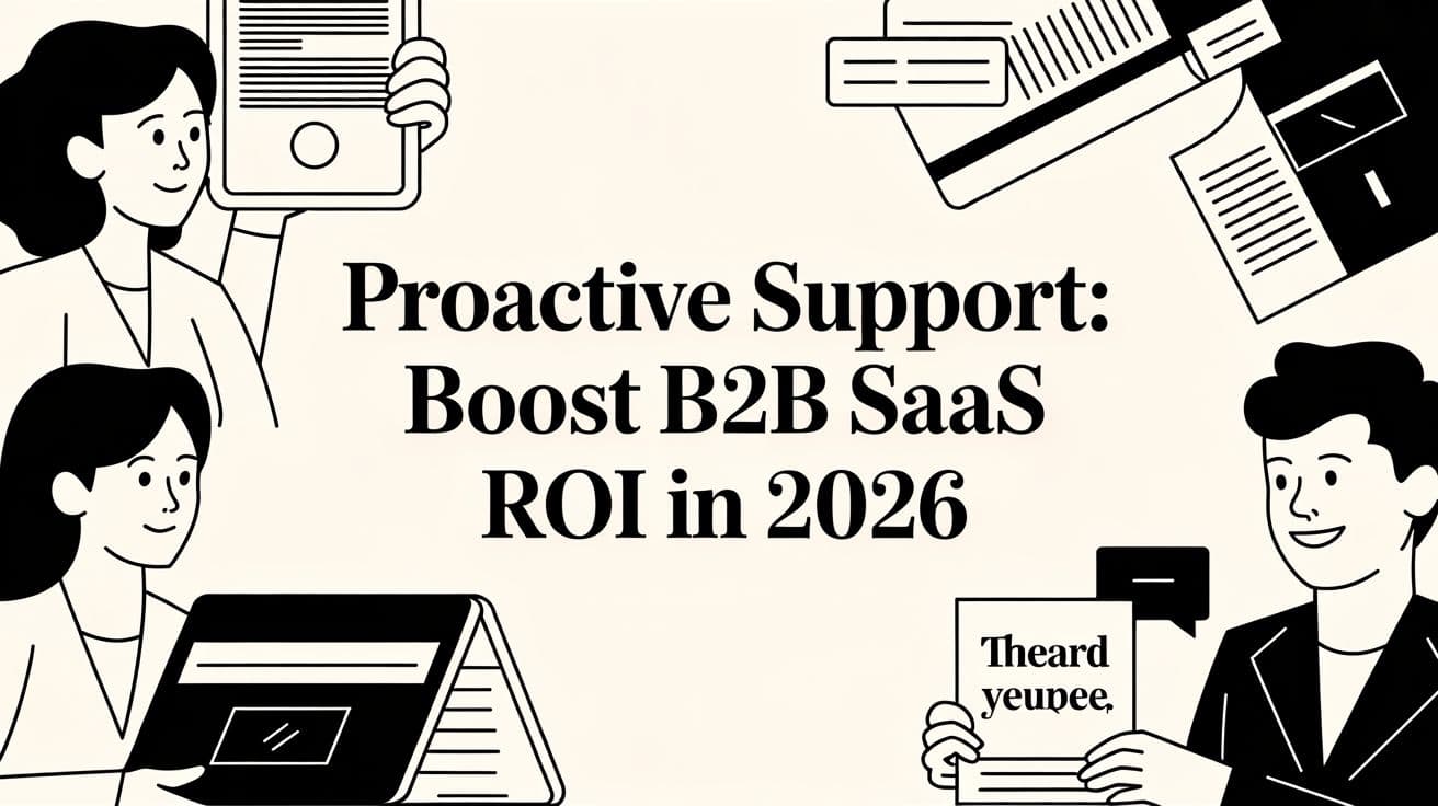 Proactive Support: Boost B2B SaaS ROI in 2026