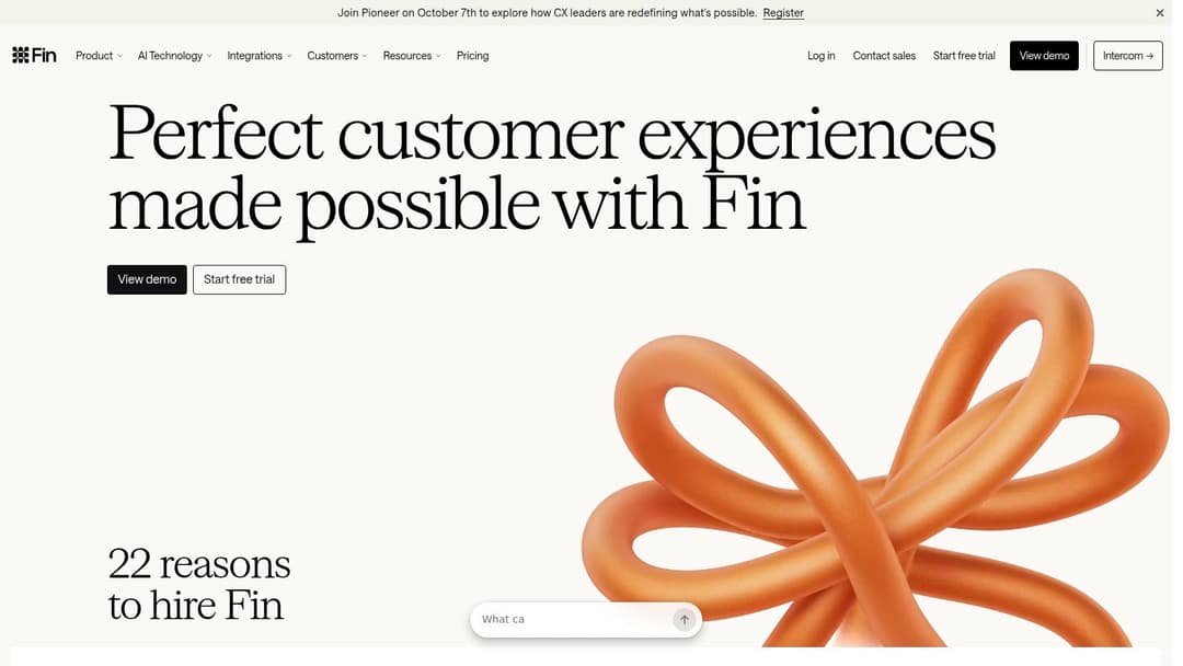 Intercom Fin AI Agent