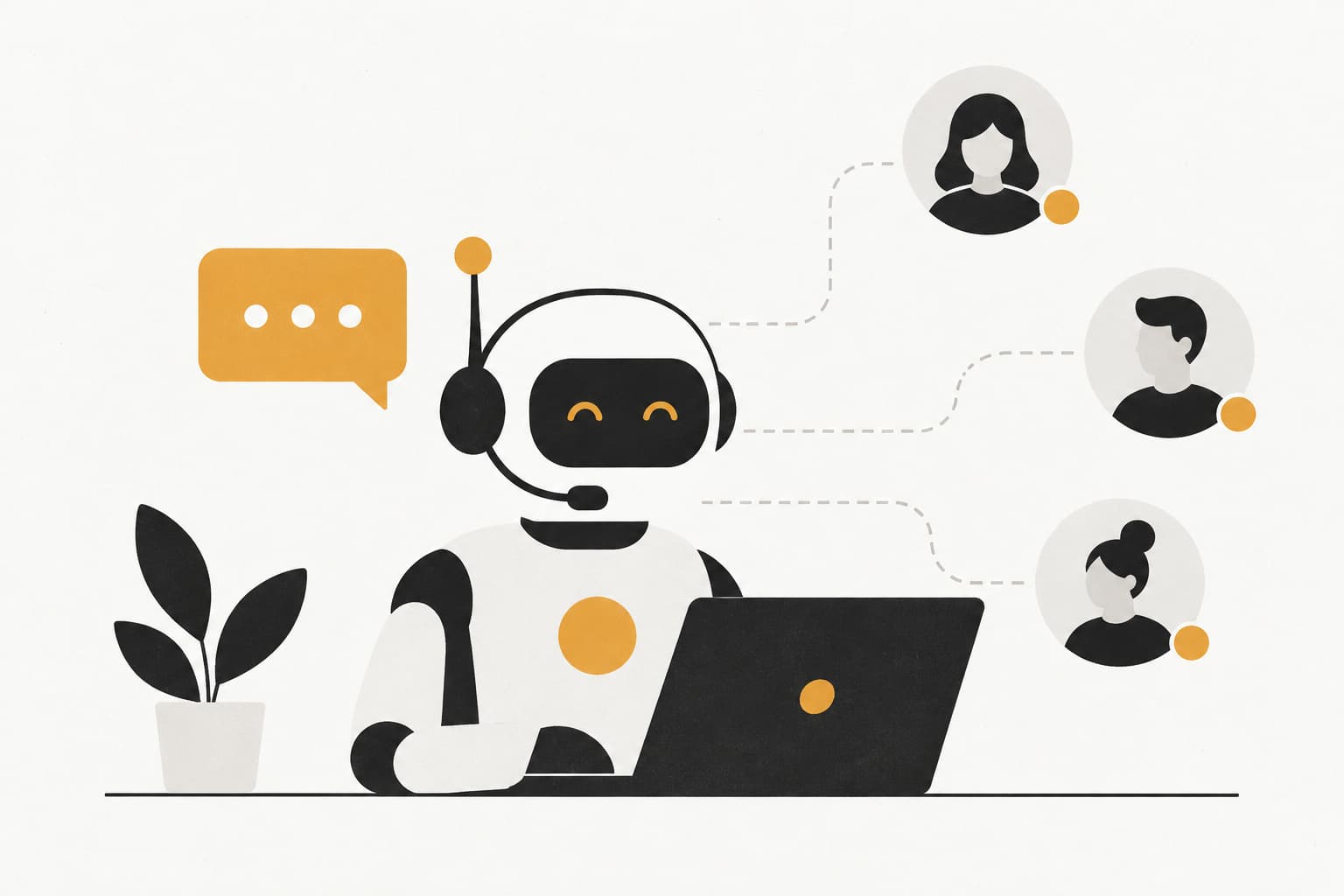 Editorial illustration: 10 Best AI Customer Service Automation Tools in 2026