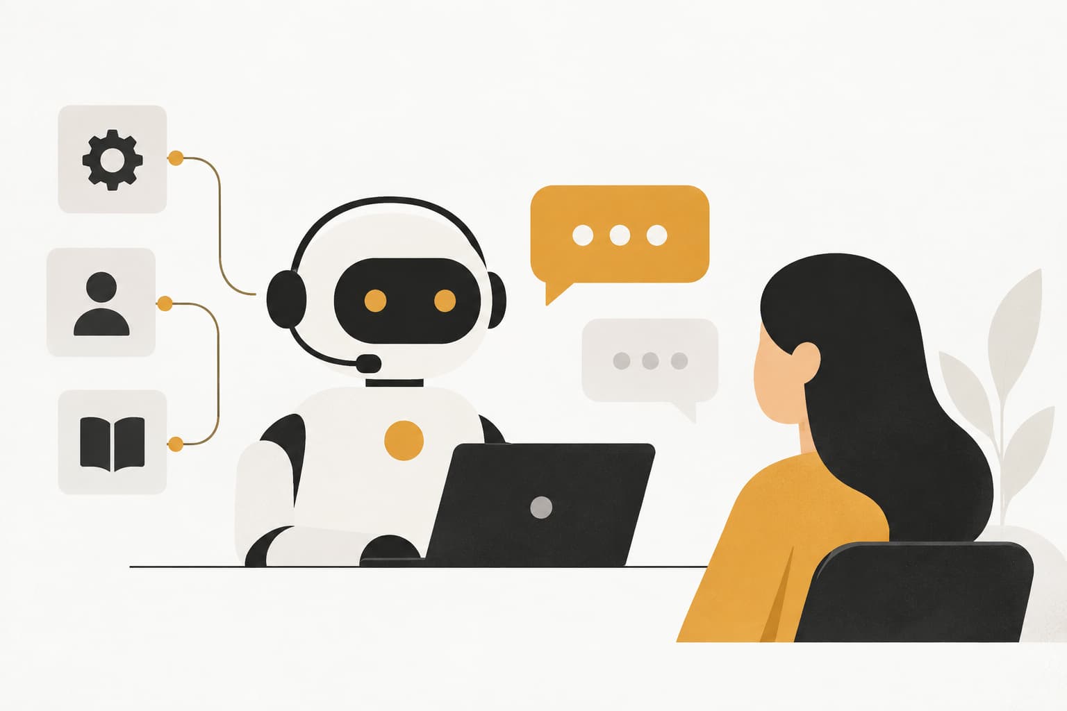 Editorial illustration: AI Customer Support Agents: What They Are, How They Work, and Why They Matter in 2026