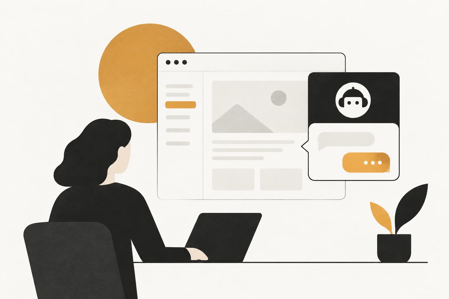 Editorial illustration: Page-Aware Support Chat Widget: How Context-Driven Chat Transforms Customer Support
