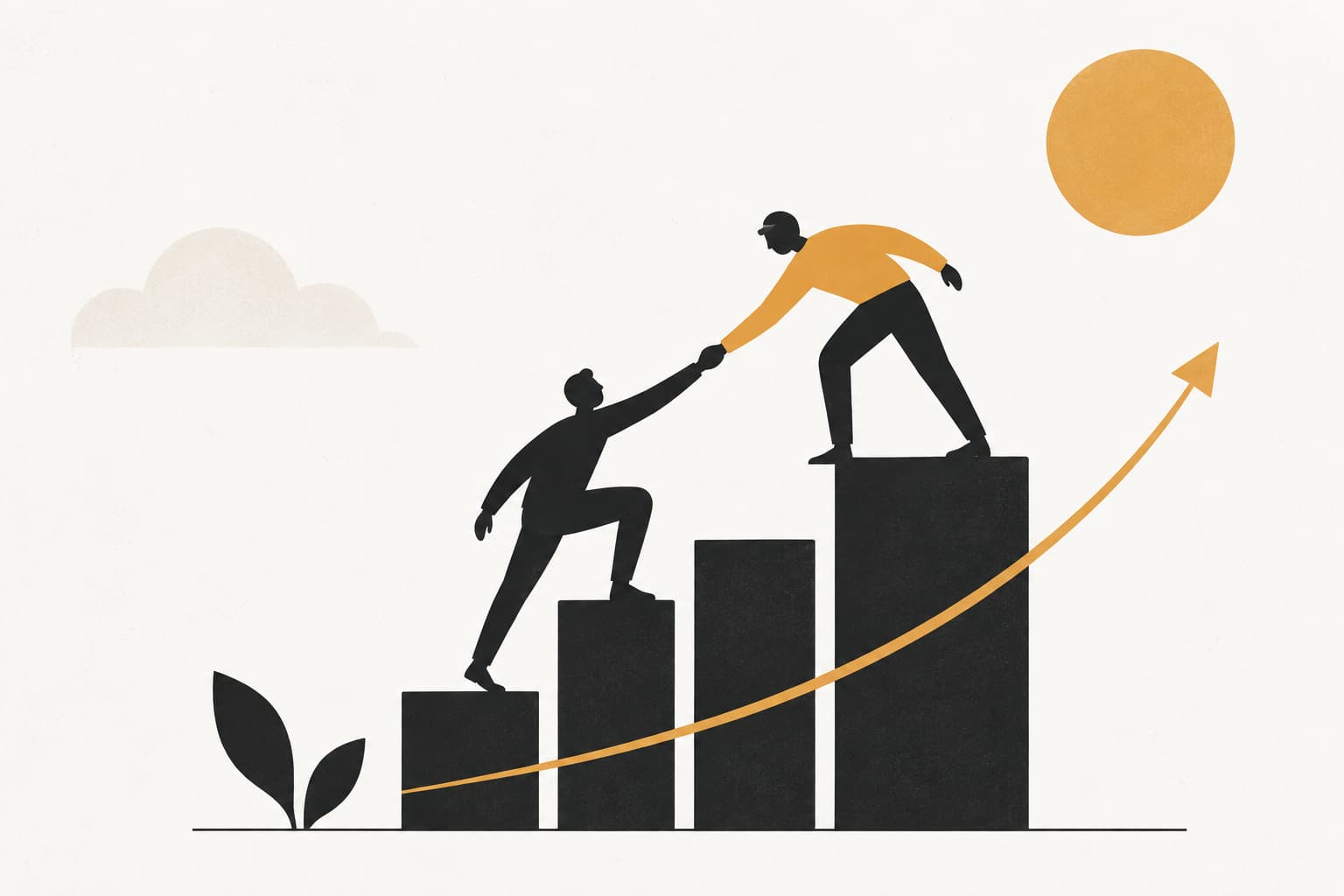 Editorial illustration: Proactive Support: Boost B2B SaaS ROI in 2026