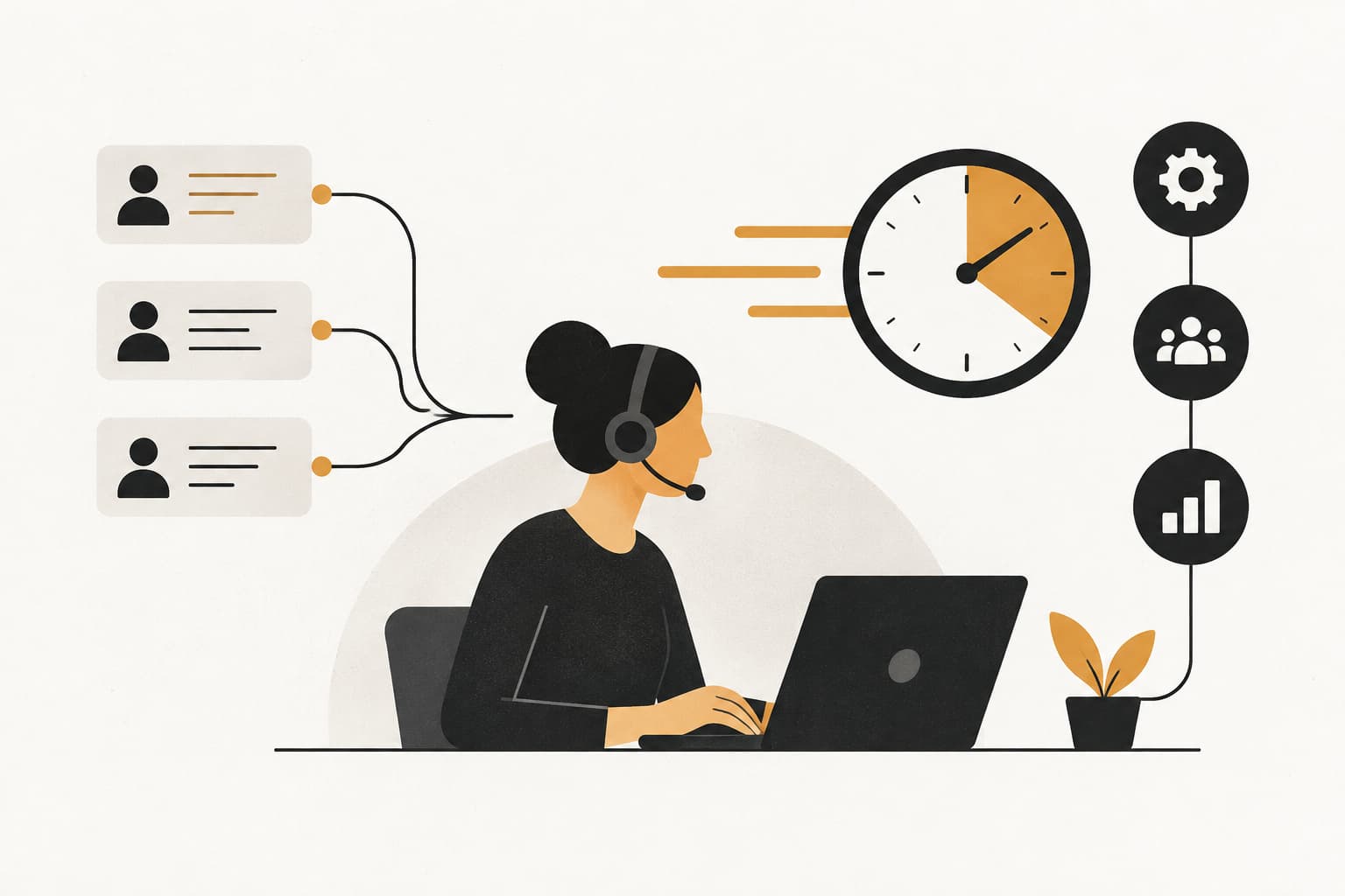 Editorial illustration: 8 Proven Strategies to Reduce Customer Support Response Time in 2026