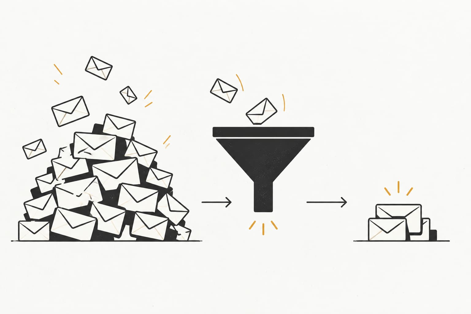 Editorial illustration: How to Reduce Support Email Volume: A Step-by-Step Guide for B2B Teams