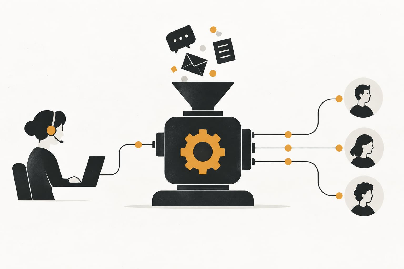 Editorial illustration: Startup Customer Support Playbook 2026: Design Your Engine