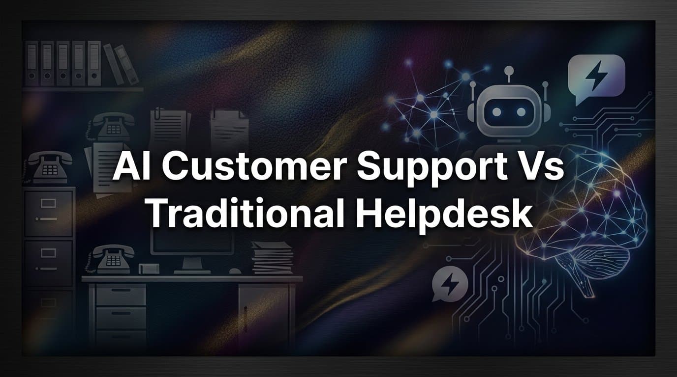 7 Key Differences Between AI Customer Support and Traditional Helpdesks (And What They Mean for Your Team)