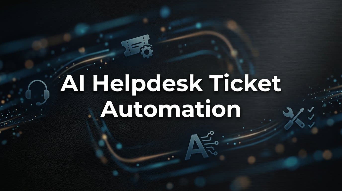 AI Helpdesk Ticket Automation: How It Works and Why It Changes Everything