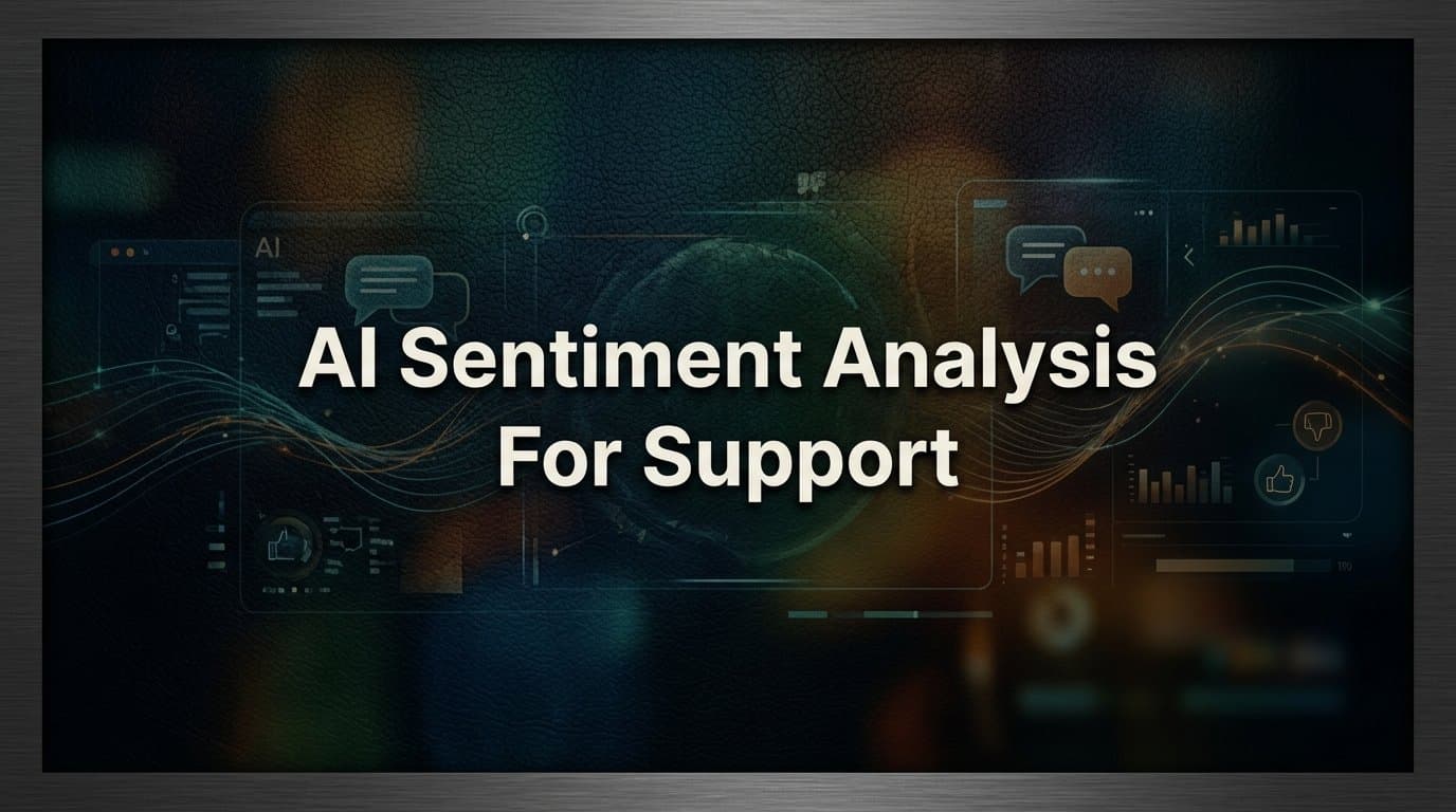 AI Sentiment Analysis for Support: How It Works and Why It Matters