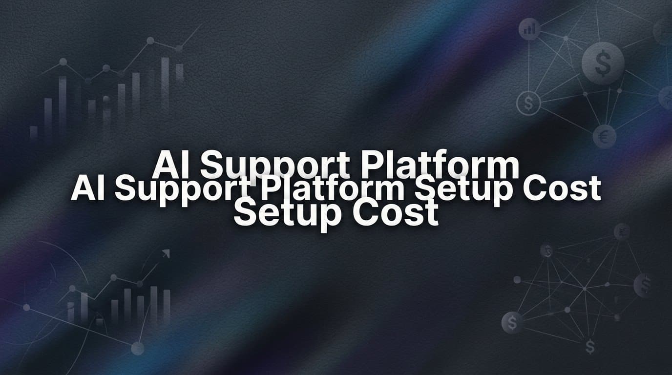 AI Support Platform Setup Cost: What You'll Actually Pay (And Why)