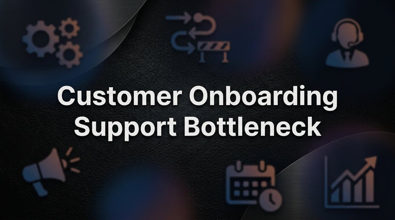 Customer Onboarding Support Bottleneck: Why New Users Get Stuck (and How to Fix It)