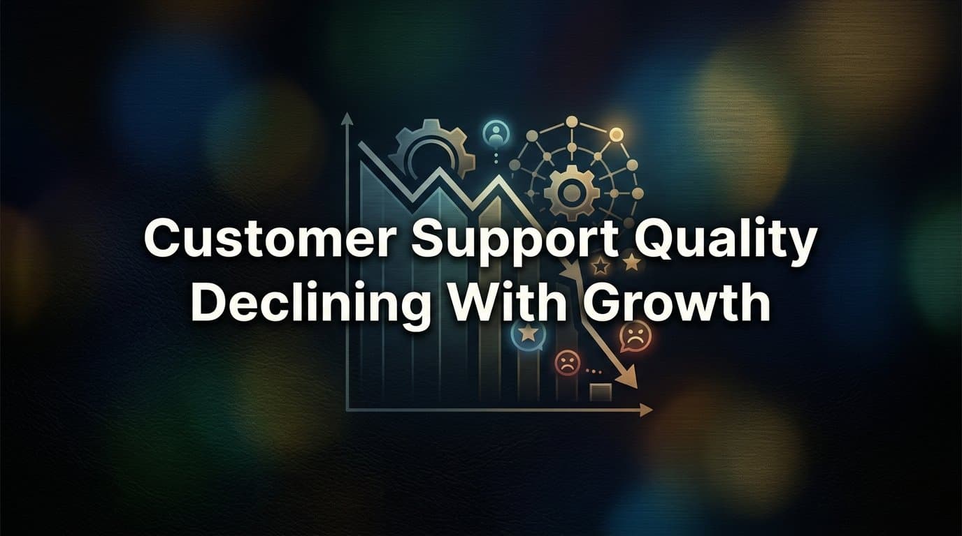 Why Customer Support Quality Declines With Growth (And How to Stop It)