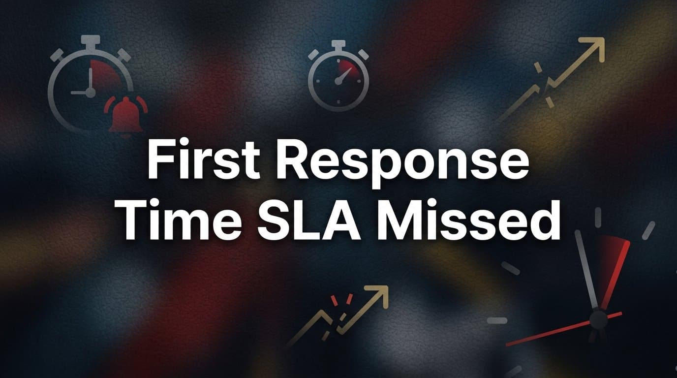 First Response Time SLA Missed: How to Diagnose, Fix, and Prevent It
