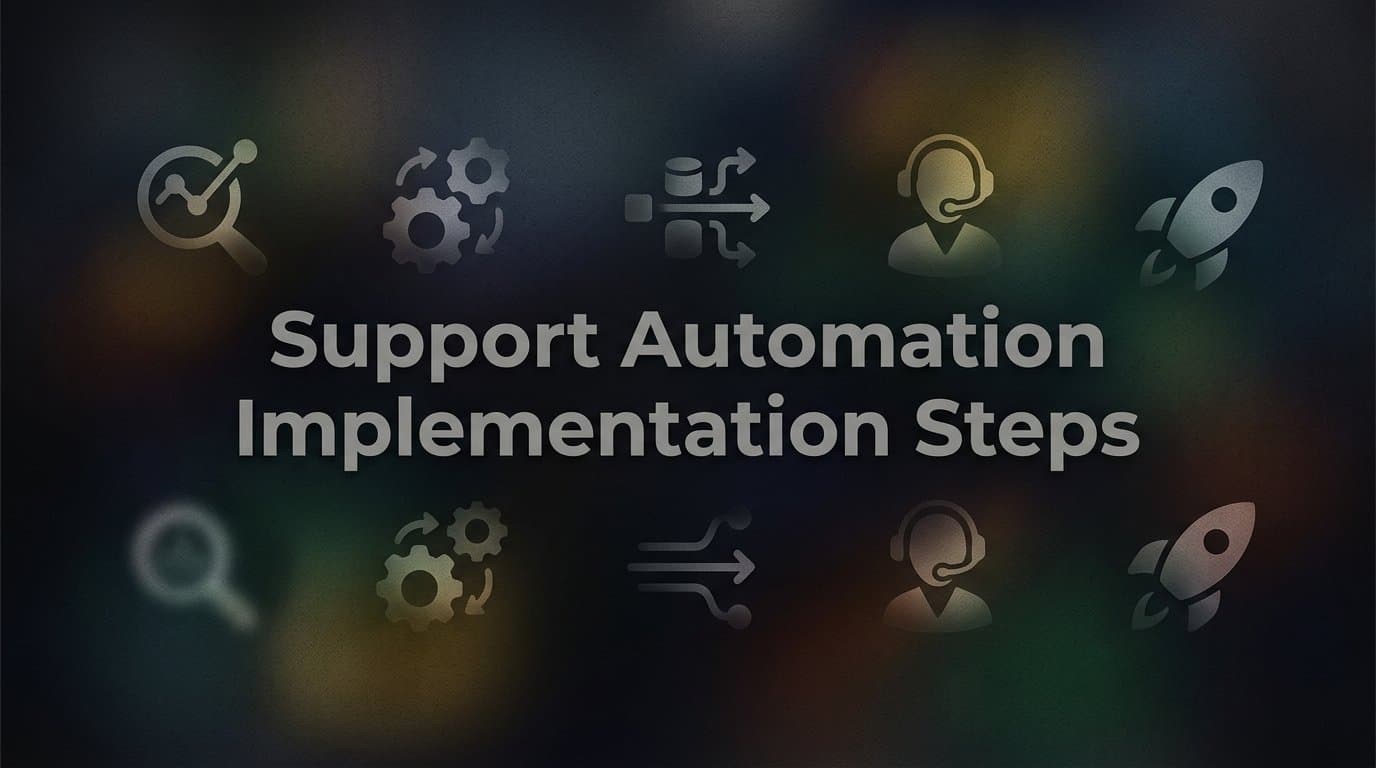 Support Automation Implementation Steps: A Practical Guide for B2B Teams