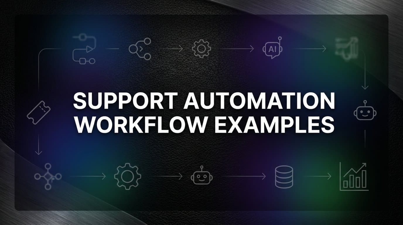 8 Support Automation Workflow Examples That Actually Scale