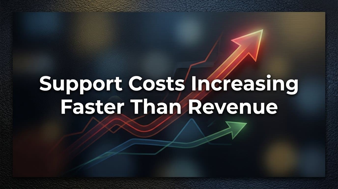 Why Support Costs Are Increasing Faster Than Revenue (And What to Do About It)