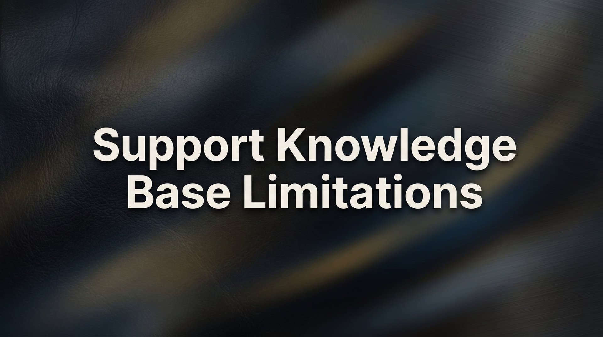 Support Knowledge Base Limitations: Why Static Docs Are Failing Your Customers