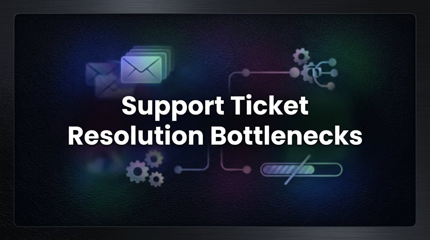 Support Ticket Resolution Bottlenecks: What They Are, Why They Happen, and How to Fix Them